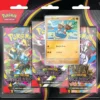The Pokémon TCG: Mega Evolution - Pitch Black Rising 3-Pack Blister includes: 3 Pitch Black Booster Packs Each booster pack contains 10 cards and 1 Basic Energy 1 foil promo card featuring Binacle
