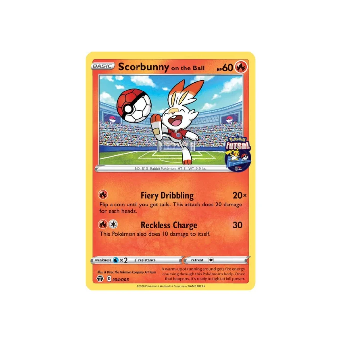 Buy Pokemon Futsal Promo: 004/005 Scorbunny on the Ball
