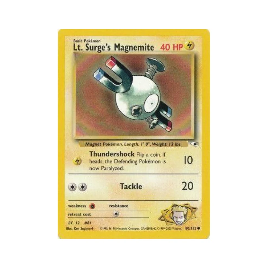 Buy Gym Heroes Unlimited: 080/132 Lt. Surge's Magnemite