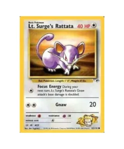Buy Gym Heroes Unlimited: 082/132 Lt. Surge's Rattata