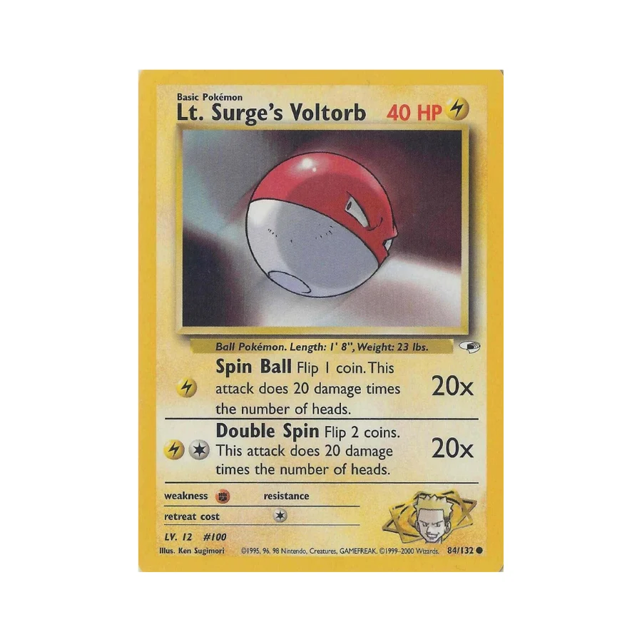 Buy Gym Heroes Unlimited: 084/132 Lt. Surge's Voltorb