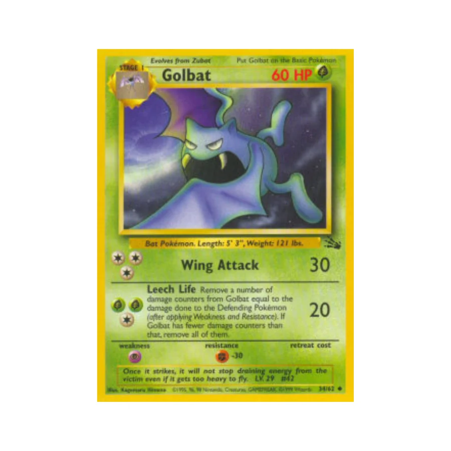Buy Fossil Unlimited: 34/62 Golbat