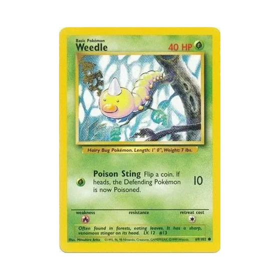 Buy Base Set Unlimited: 069/102 Weedle