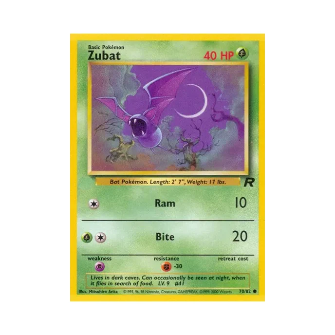 Buy Team Rocket Unlimited: 70/82 Zubat