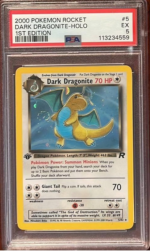 Buy Dark Dragonite 5-82 - 1st edition PSA 5