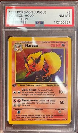 Buy Flareon - 3-64 - 1st Edition - PSA 8