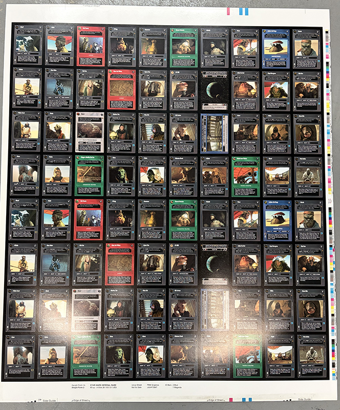 Buy Jabba's Palace Uncut Sheet - Dark Side Rares