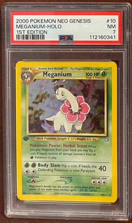 Buy Meganium - 10-111 - 1st Edition - PSA 7