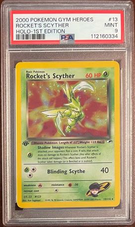 Buy Rocket's Scyther - 13-132 - 1st Edition - PSA 9