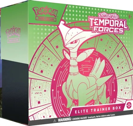 Buy Scarlet & Violet - Temporal Forces Elite Trainer Box (Iron Leaves)