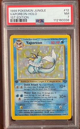 Buy Vaporeon 1st Edition - 12-64 Jungle - PSA 7